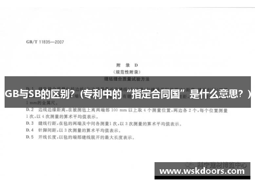 GB与SB的区别？(专利中的“指定合同国”是什么意思？)
