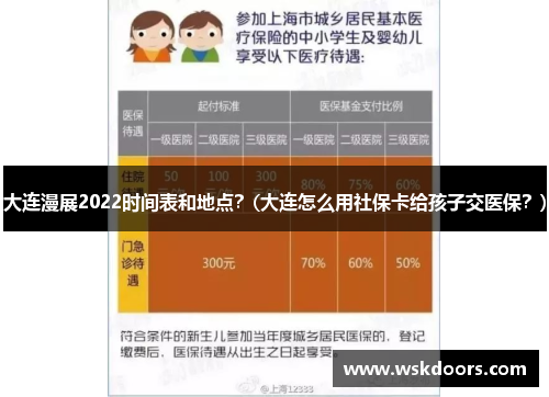 大连漫展2022时间表和地点？(大连怎么用社保卡给孩子交医保？)